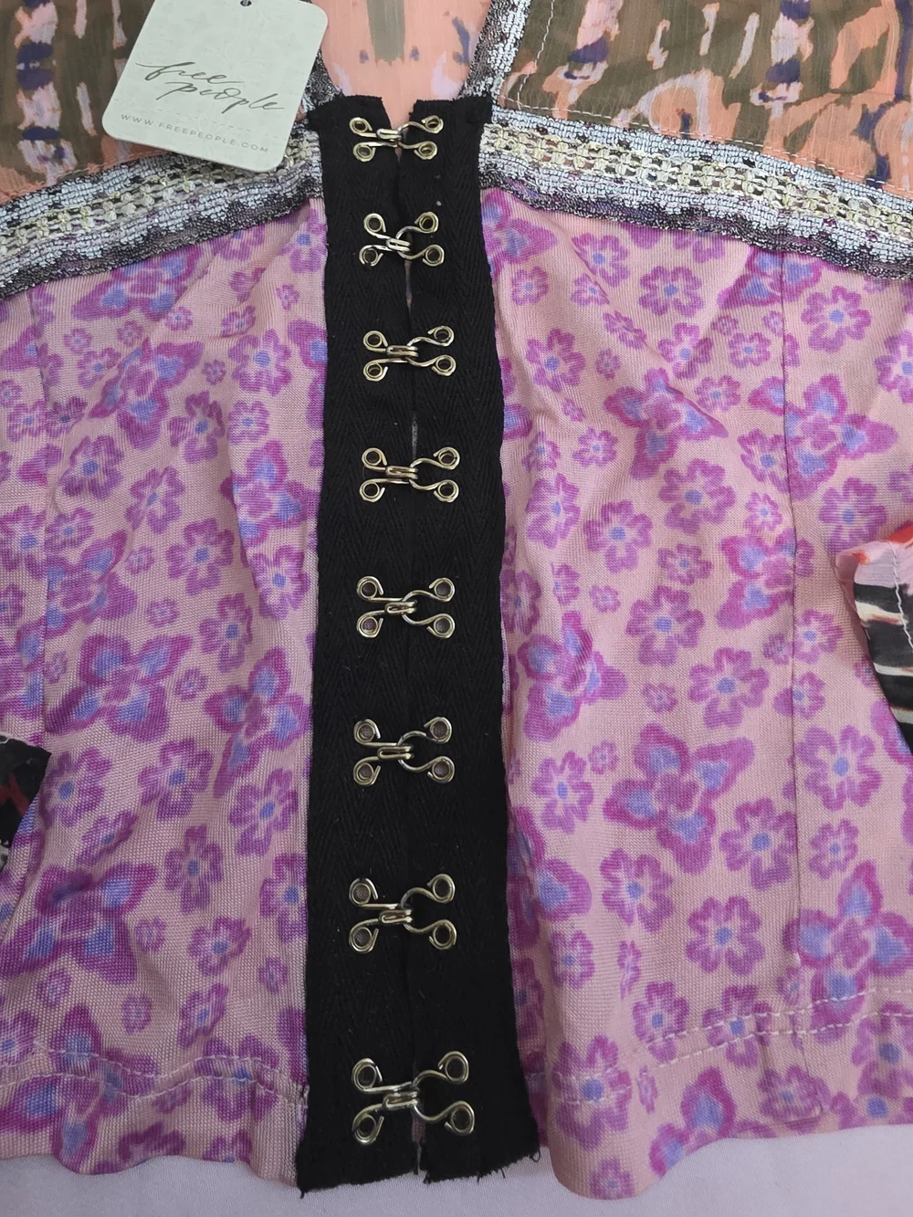 Free People Multicolor Printed Boho Tunic in Pink, Purple, Olive & Brown